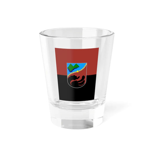 Flag of Zajas Municipality North Macedonia (North Macedonia) Shot Glass 1.5oz 1.5oz - Go Mug Yourself