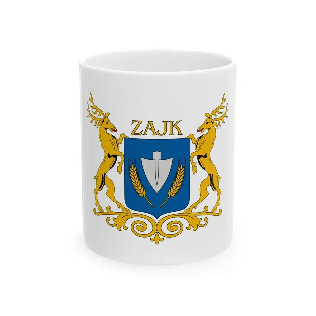 Flag of Zajk (Hungary) White Coffee Mug 11oz - Go Mug Yourself