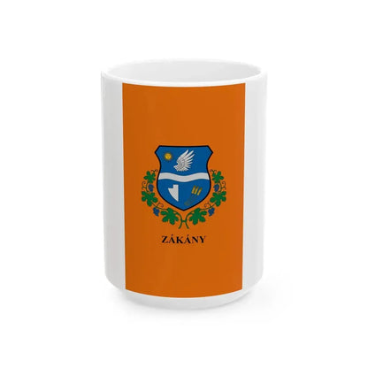 Flag of Zakany vertical (Hungary) White Coffee Mug 15oz - Go Mug Yourself