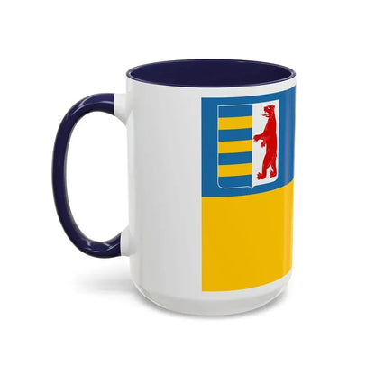 Flag of Zakarpattia Oblast Ukraine - Accent Coffee Mug - Go Mug Yourself