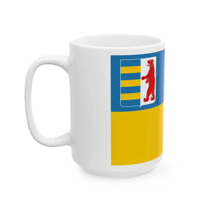 Flag of Zakarpattia Oblast Ukraine - White Coffee Mug - Go Mug Yourself