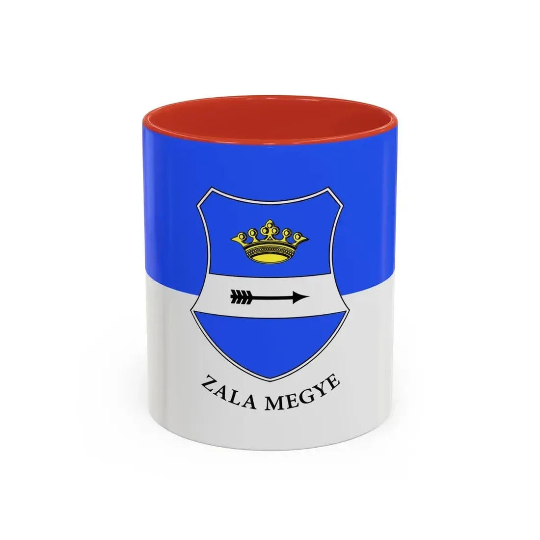 Flag of Zala County Hungary - Accent Coffee Mug 11oz Red - Go Mug Yourself