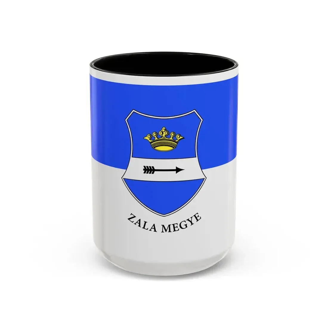 Flag of Zala County Hungary - Accent Coffee Mug 15oz Black - Go Mug Yourself