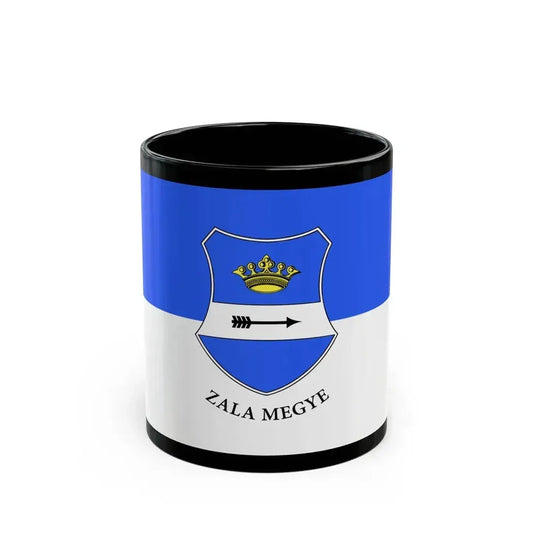 Flag of Zala County Hungary - Black Coffee Mug 11oz - Go Mug Yourself