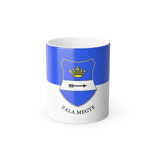 Flag of Zala County Hungary - Color Changing Coffee Mug 11oz - Go Mug Yourself