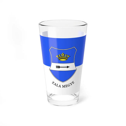 Flag of Zala County Hungary - Pint Glass 16oz 16oz - Go Mug Yourself