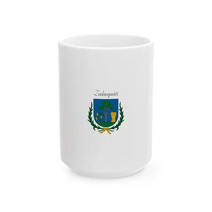 Flag of Zalaapati vertical (Hungary) White Coffee Mug 15oz - Go Mug Yourself