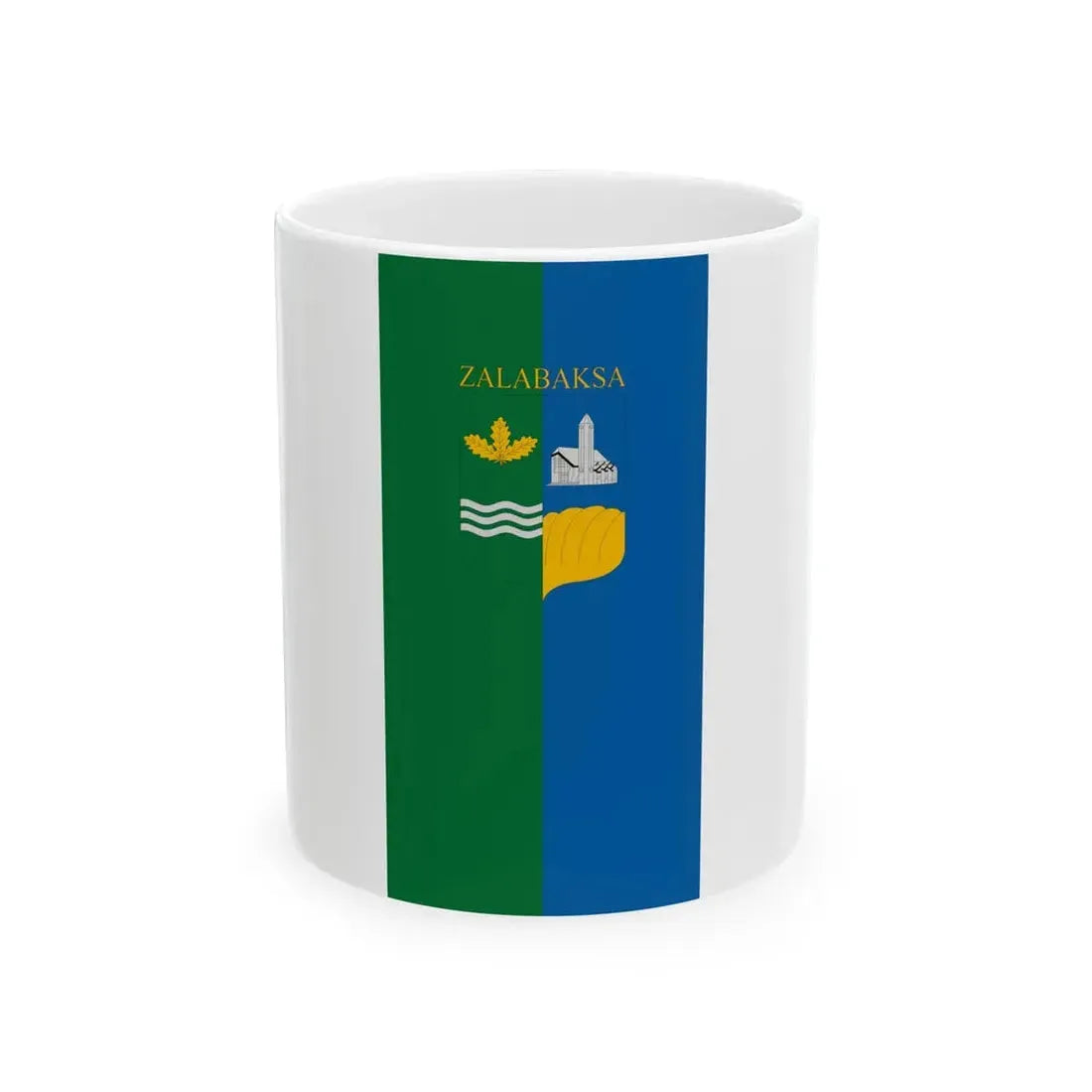 Flag of Zalabaksa (Hungary) White Coffee Mug 11oz - Go Mug Yourself