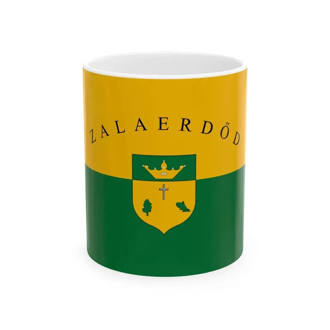 Flag of Zalaerdod (Hungary) White Coffee Mug 11oz - Go Mug Yourself