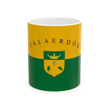 Flag of Zalaerdod (Hungary) White Coffee Mug 11oz - Go Mug Yourself