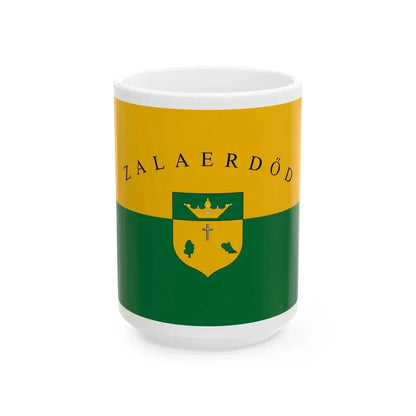 Flag of Zalaerdod (Hungary) White Coffee Mug 15oz - Go Mug Yourself