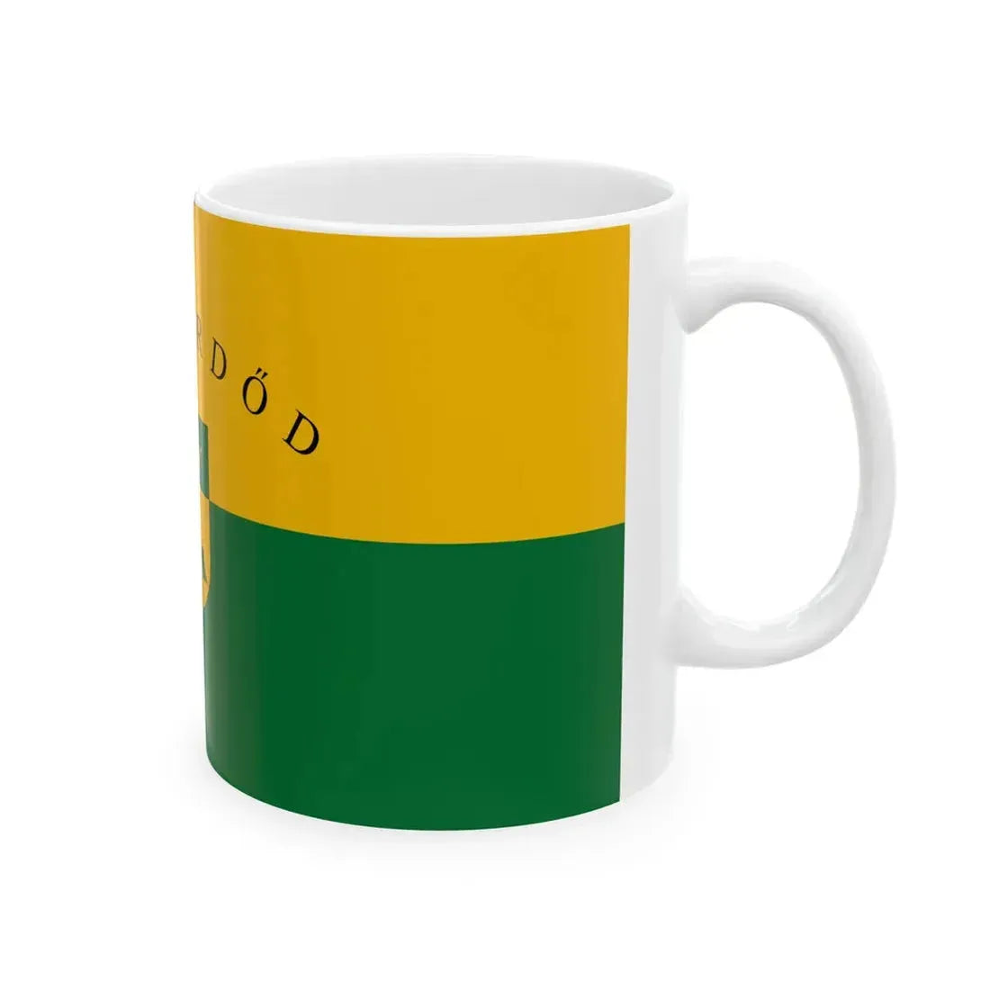 Flag of Zalaerdod (Hungary) White Coffee Mug - Go Mug Yourself