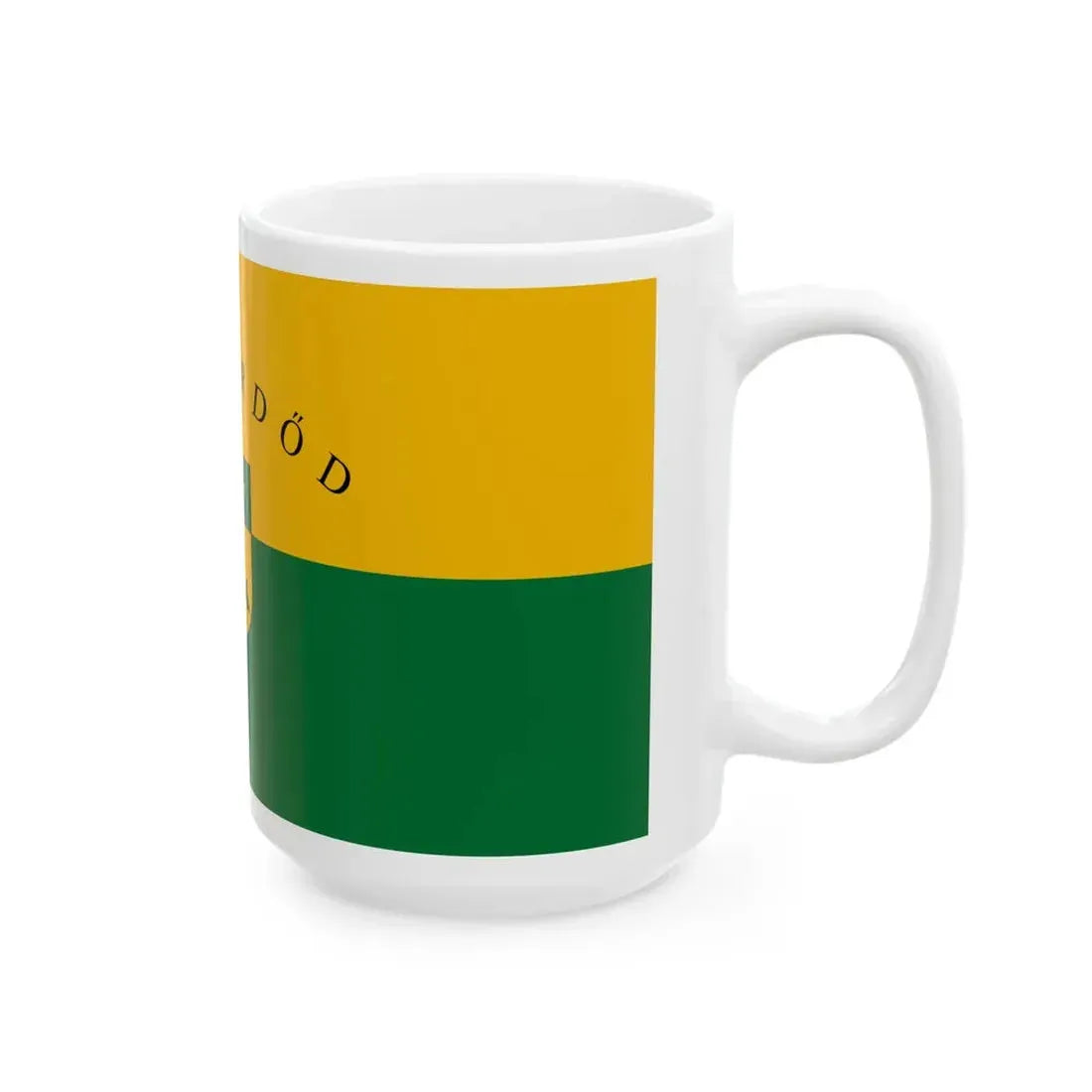 Flag of Zalaerdod (Hungary) White Coffee Mug - Go Mug Yourself