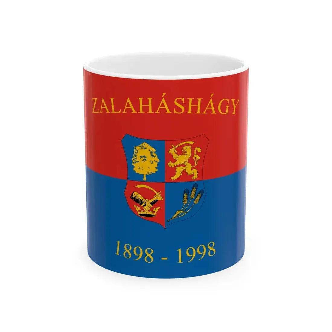 Flag of Zalahashagy (Hungary) White Coffee Mug 11oz - Go Mug Yourself