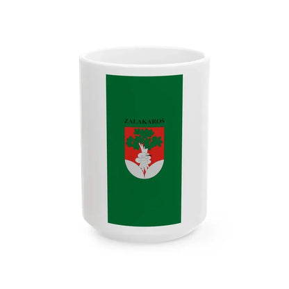 Flag of Zalakaros (Hungary) White Coffee Mug 15oz - Go Mug Yourself