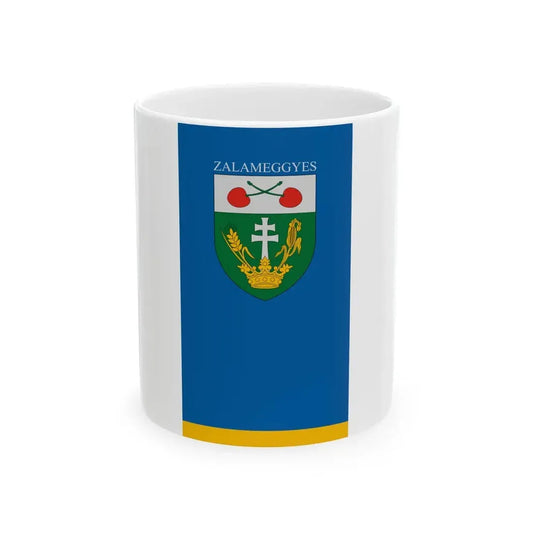 Flag of Zalameggyes (Hungary) White Coffee Mug 11oz - Go Mug Yourself