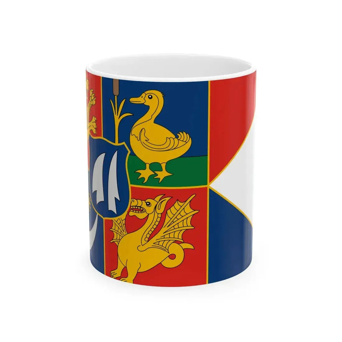 Flag of Zalaszanto (Hungary) White Coffee Mug 11oz - Go Mug Yourself