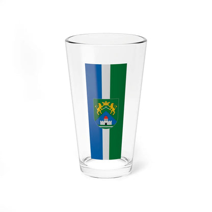 Flag of Zalaszegvar vertical (Hungary) Pint Glass 16oz 16oz - Go Mug Yourself