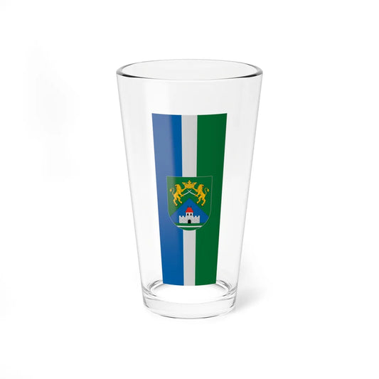Flag of Zalaszegvar vertical (Hungary) Pint Glass 16oz 16oz - Go Mug Yourself
