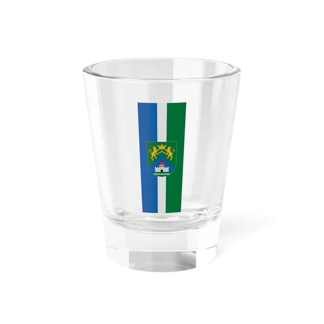 Flag of Zalaszegvar vertical (Hungary) Shot Glass 1.5oz 1.5oz - Go Mug Yourself