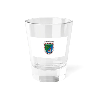 Flag of Zalaszombatfa (Hungary) Shot Glass 1.5oz 1.5oz - Go Mug Yourself