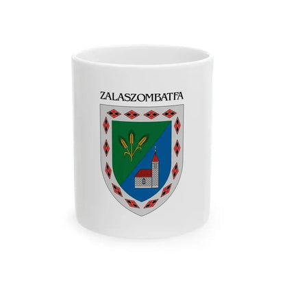 Flag of Zalaszombatfa (Hungary) White Coffee Mug 11oz - Go Mug Yourself
