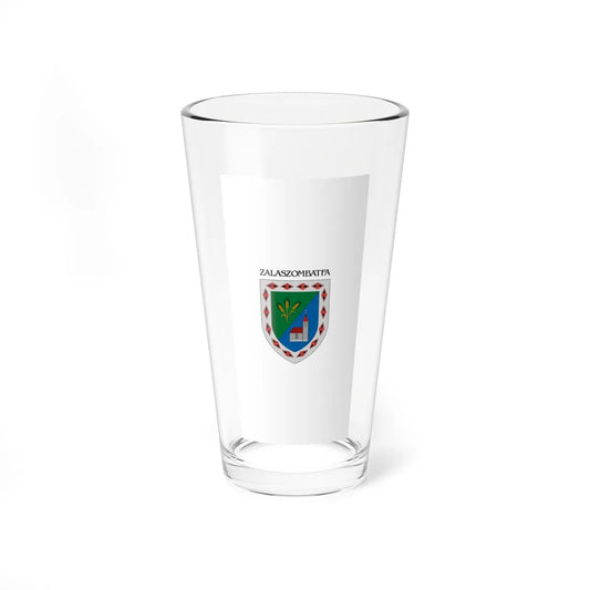 Flag of Zalaszombatfa vertical (Hungary) Pint Glass 16oz 16oz - Go Mug Yourself
