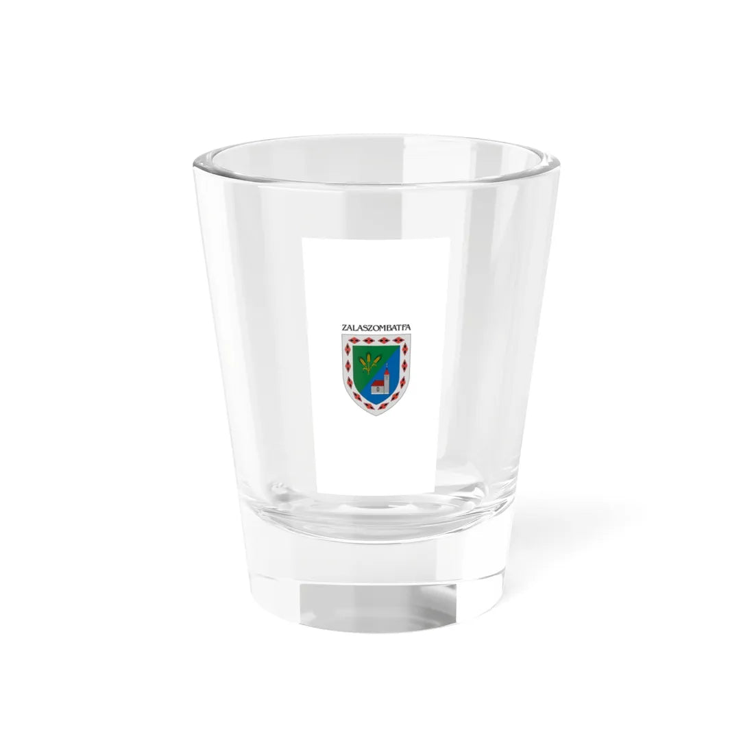 Flag of Zalaszombatfa vertical (Hungary) Shot Glass 1.5oz 1.5oz - Go Mug Yourself