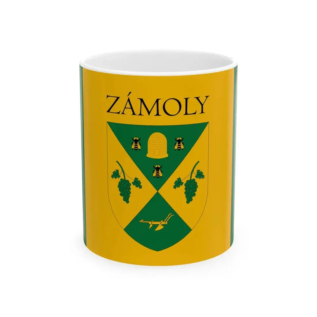 Flag of Zamoly (Hungary) White Coffee Mug 11oz - Go Mug Yourself