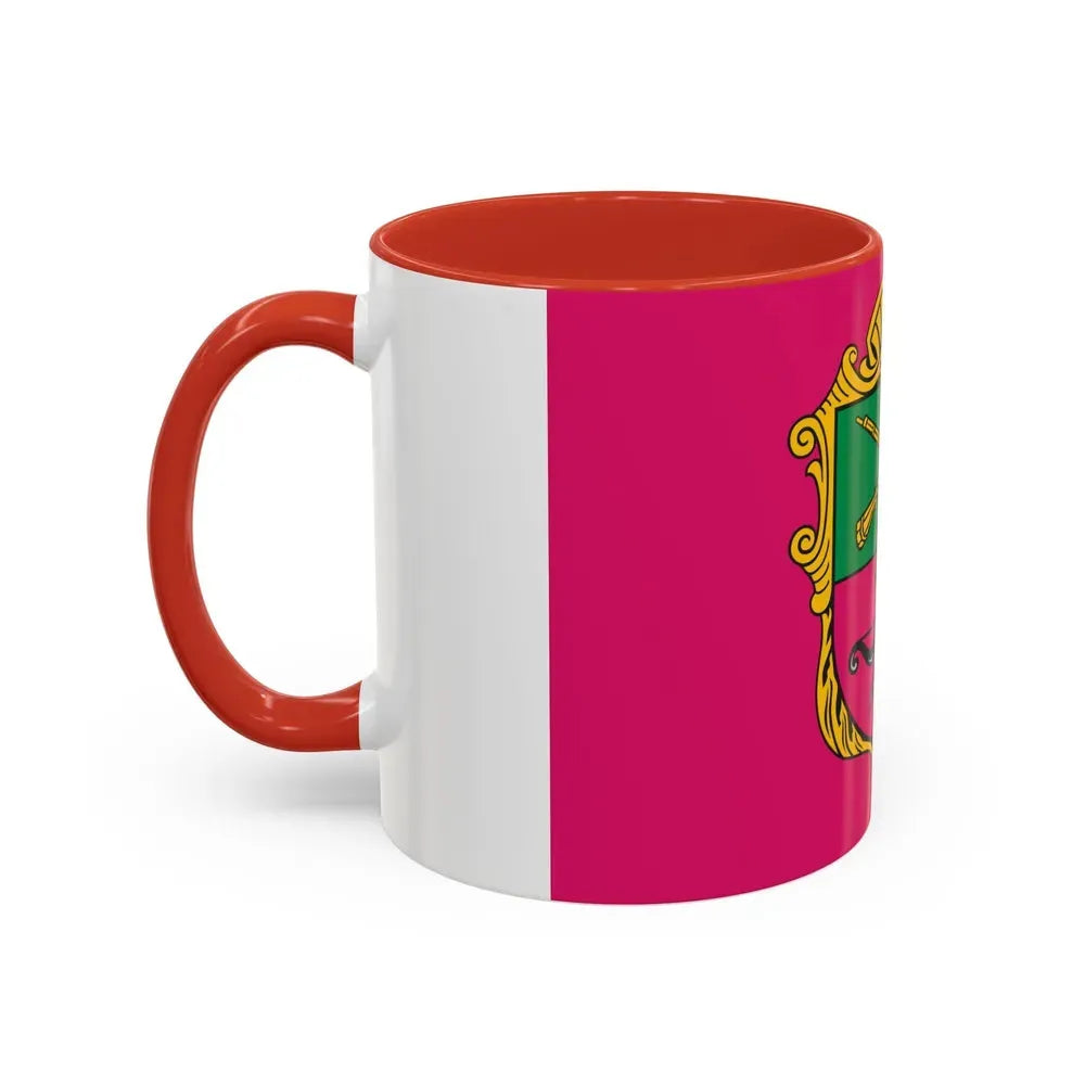 Flag of Zaporizhzhia Ukraine - Accent Coffee Mug - Go Mug Yourself