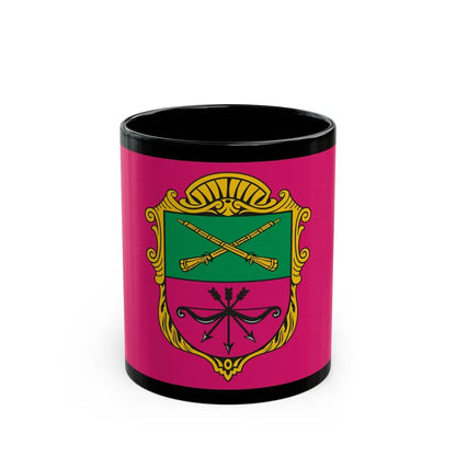 Flag of Zaporizhzhia Ukraine - Black Coffee Mug-11oz-Go Mug Yourself