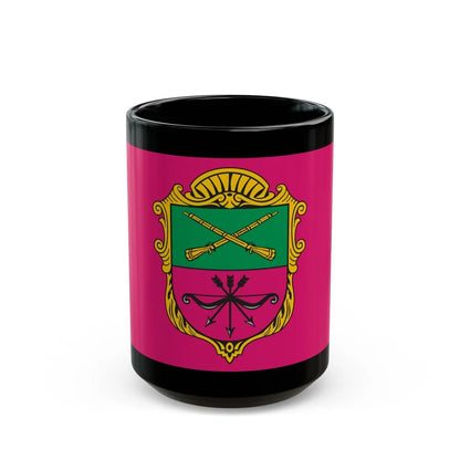 Flag of Zaporizhzhia Ukraine - Black Coffee Mug-15oz-Go Mug Yourself