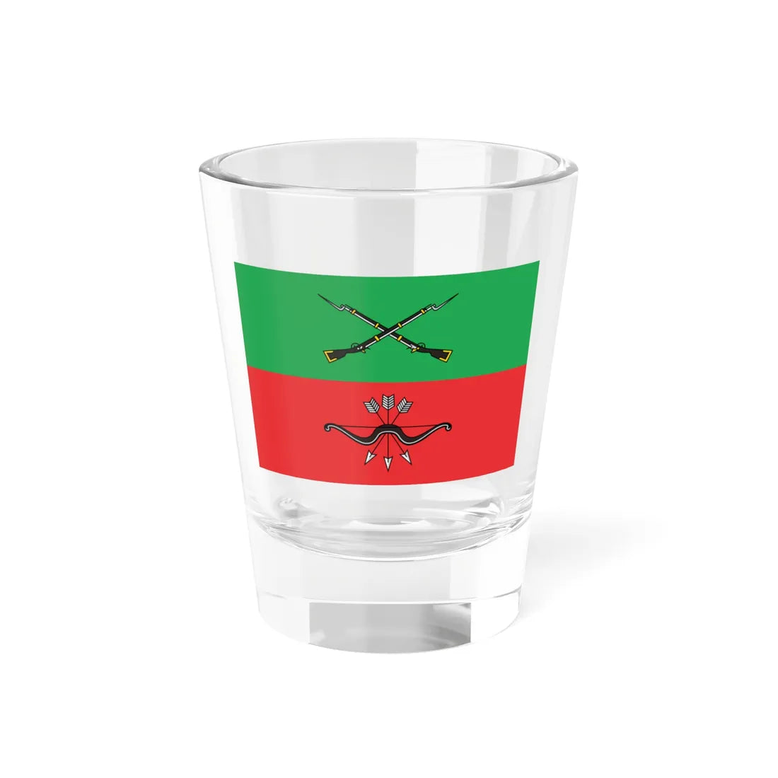 Flag of Zaporozhye Oblast Russia (Russia) Shot Glass 1.5oz 1.5oz - Go Mug Yourself