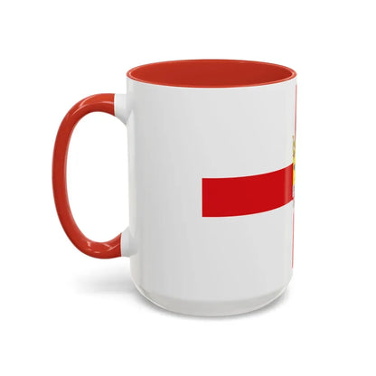 Flag of Zaragoza Spain - Accent Coffee Mug - Go Mug Yourself