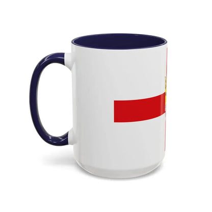 Flag of Zaragoza Spain - Accent Coffee Mug - Go Mug Yourself