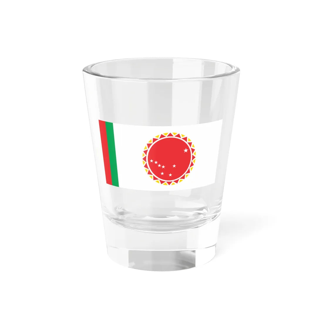 Flag of Zarhok (Tajikistan) Shot Glass 1.5oz 1.5oz - Go Mug Yourself