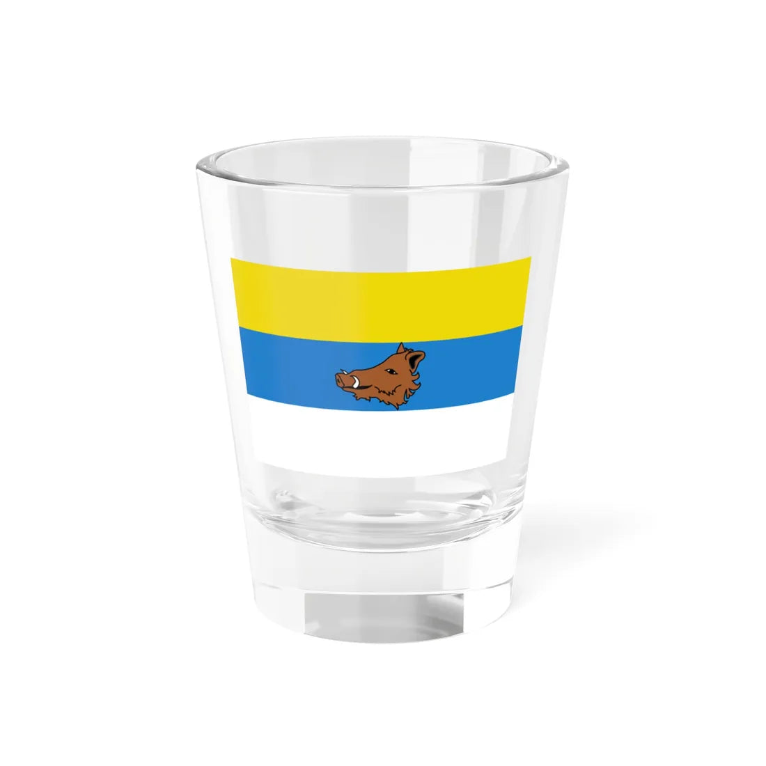 Flag of Zaventem (Belgium) Shot Glass 1.5oz 1.5oz - Go Mug Yourself