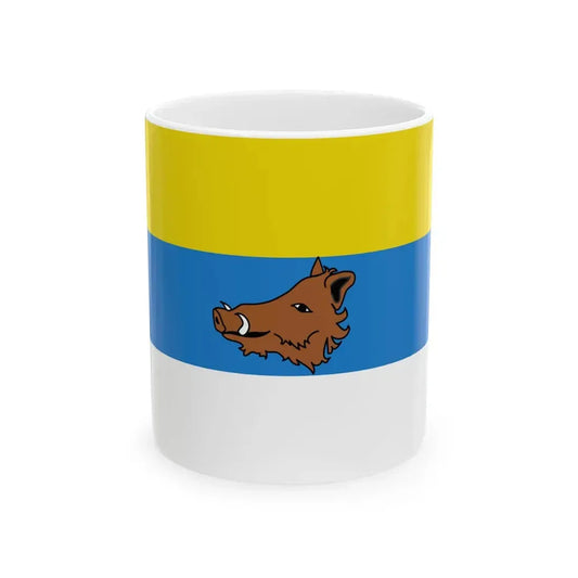 Flag of Zaventem (Belgium) White Coffee Mug 11oz - Go Mug Yourself