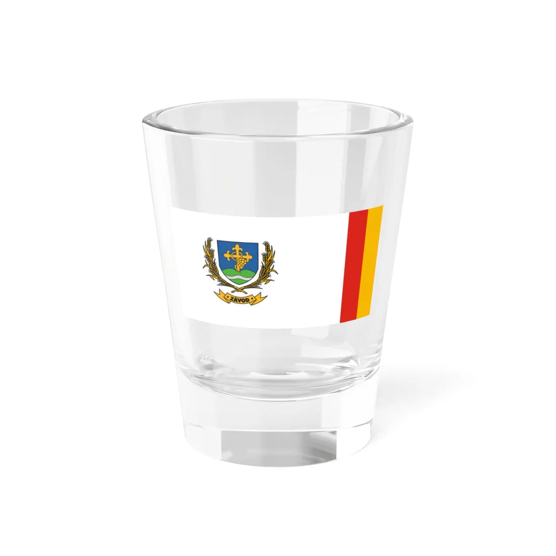 Flag of Zavod Hungary (Hungary) Shot Glass 1.5oz 1.5oz - Go Mug Yourself