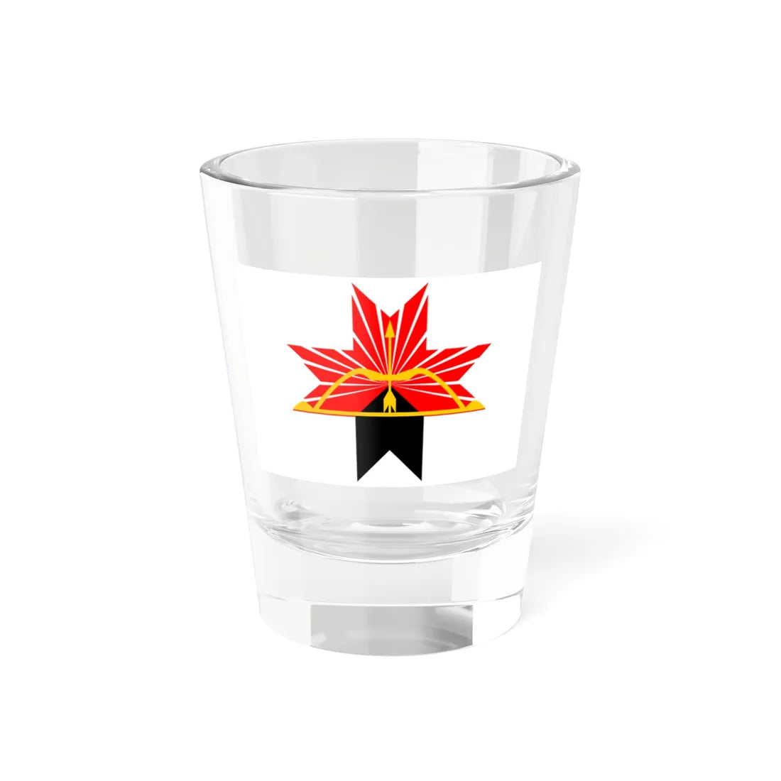Flag of Zavyalovo Region Udmurtia (Russia) Shot Glass 1.5oz 1.5oz - Go Mug Yourself