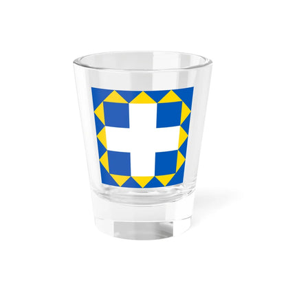 Flag of Zbarazh 1-1 (Ukraine) Shot Glass 1.5oz 1.5oz - Go Mug Yourself