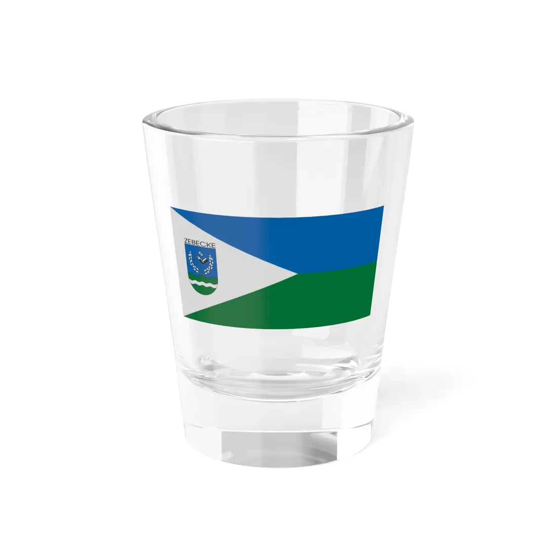 Flag of Zebecke (Hungary) Shot Glass 1.5oz 1.5oz - Go Mug Yourself