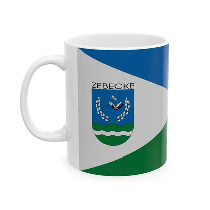 Flag of Zebecke (Hungary) White Coffee Mug - Go Mug Yourself