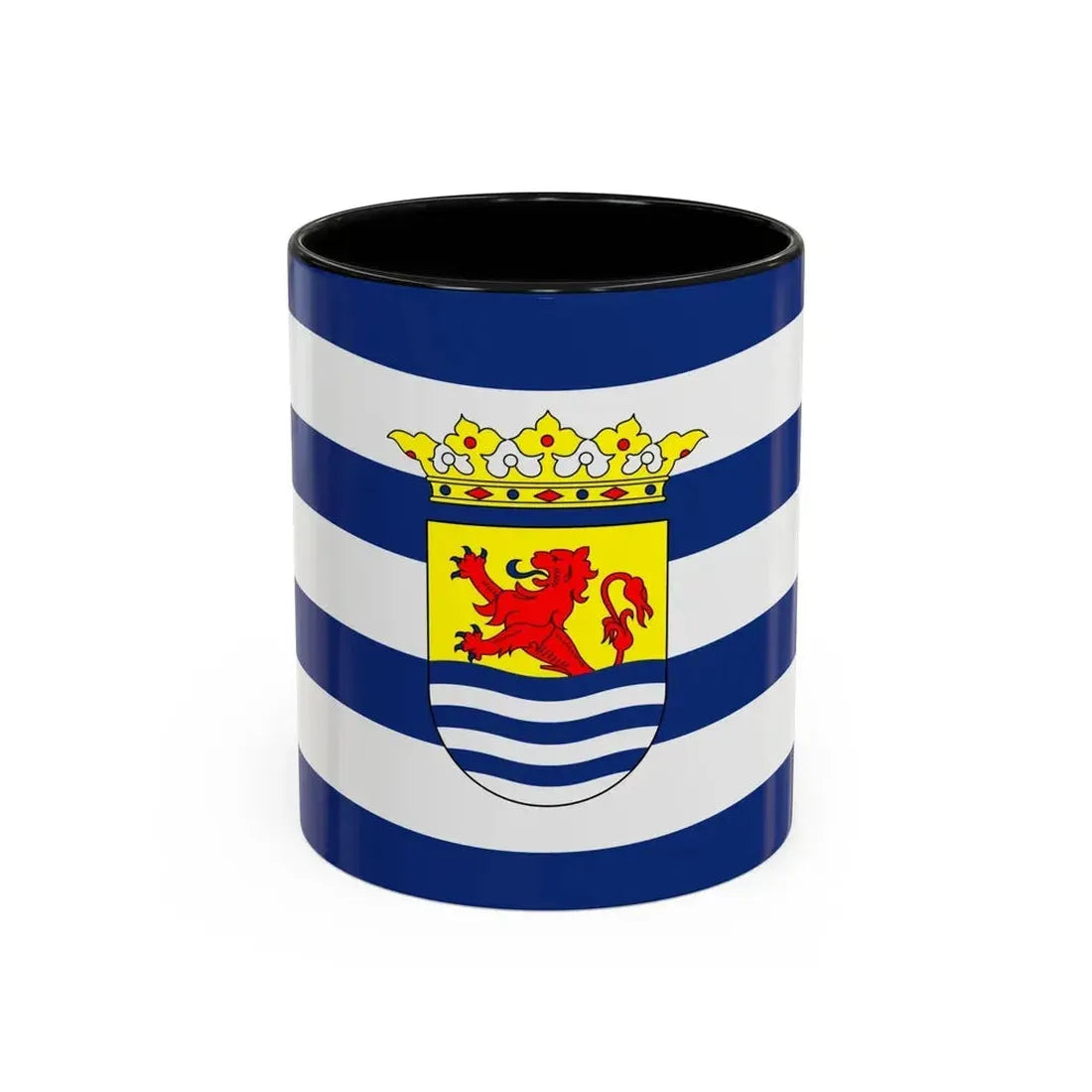 Flag of Zeeland Netherlands - Accent Coffee Mug 11oz Black - Go Mug Yourself
