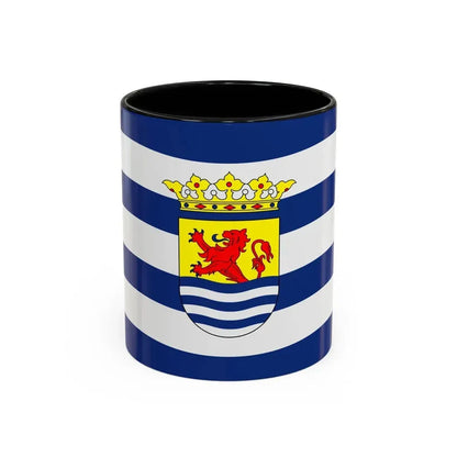 Flag of Zeeland Netherlands - Accent Coffee Mug 11oz Black - Go Mug Yourself