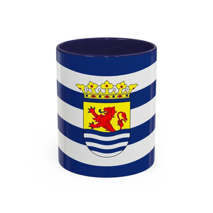 Flag of Zeeland Netherlands - Accent Coffee Mug 11oz Navy - Go Mug Yourself