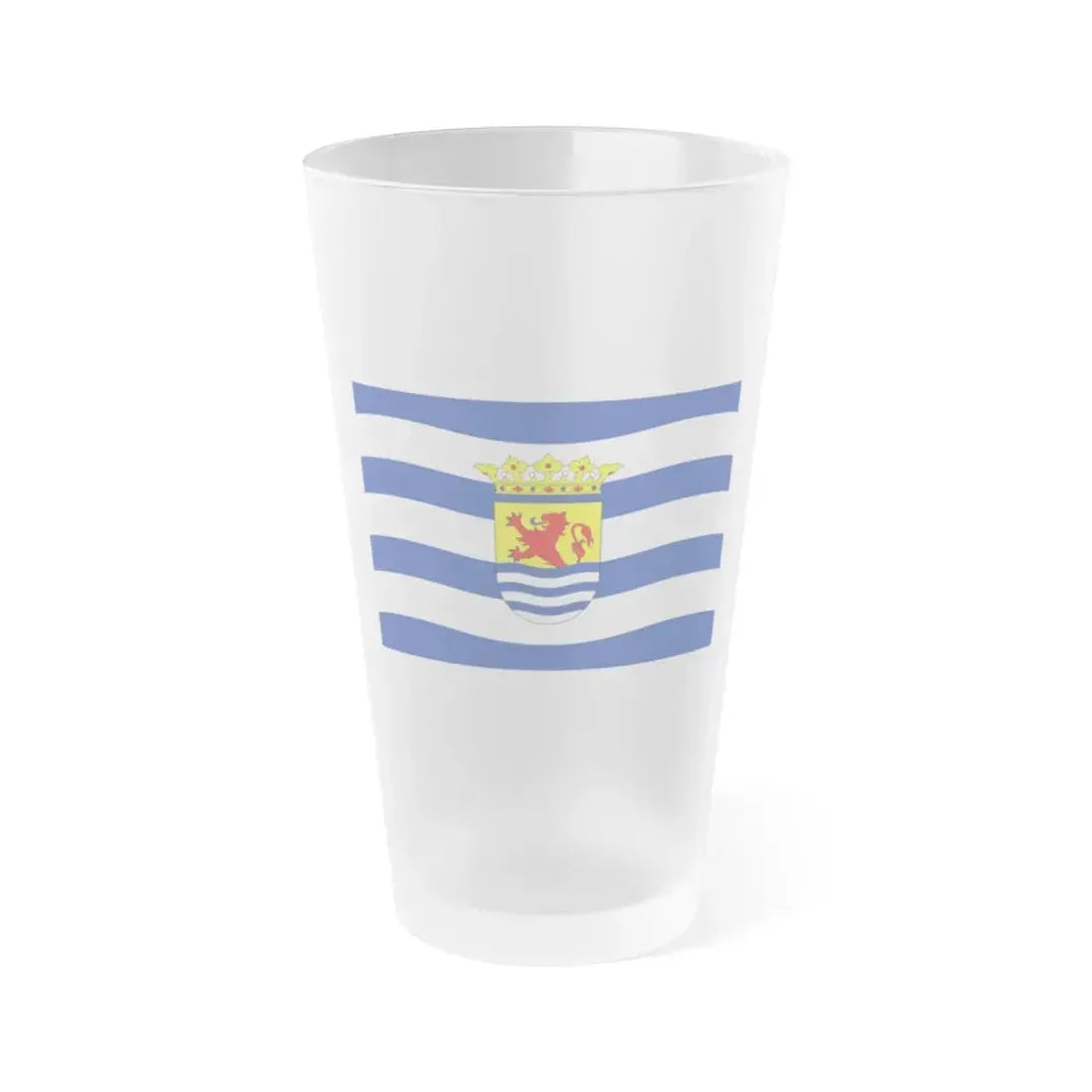 Flag of Zeeland Netherlands - Frosted Pint Glass 16oz 16oz Frosted - Go Mug Yourself