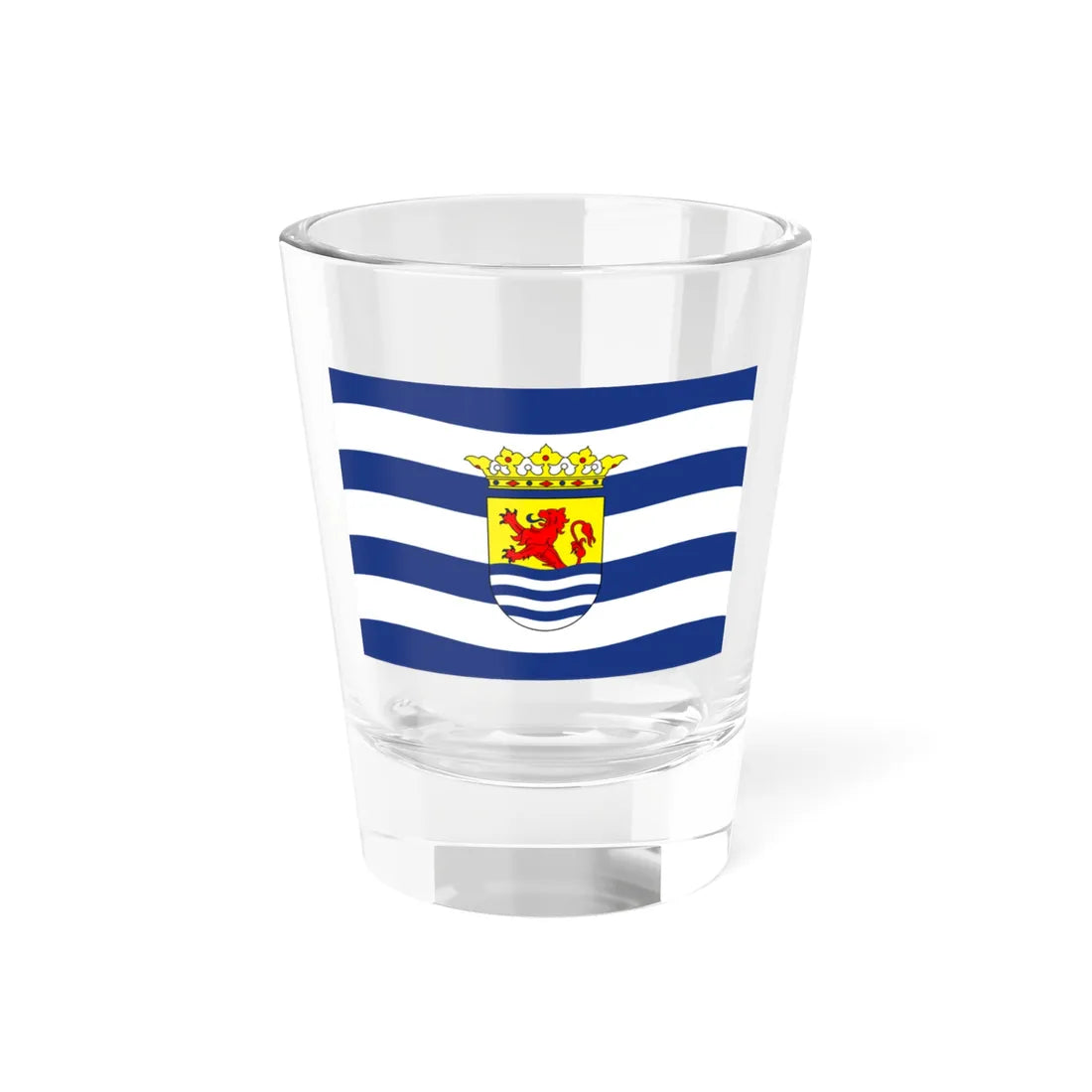 Flag of Zeeland (Netherlands) Shot Glass 1.5oz 1.5oz - Go Mug Yourself