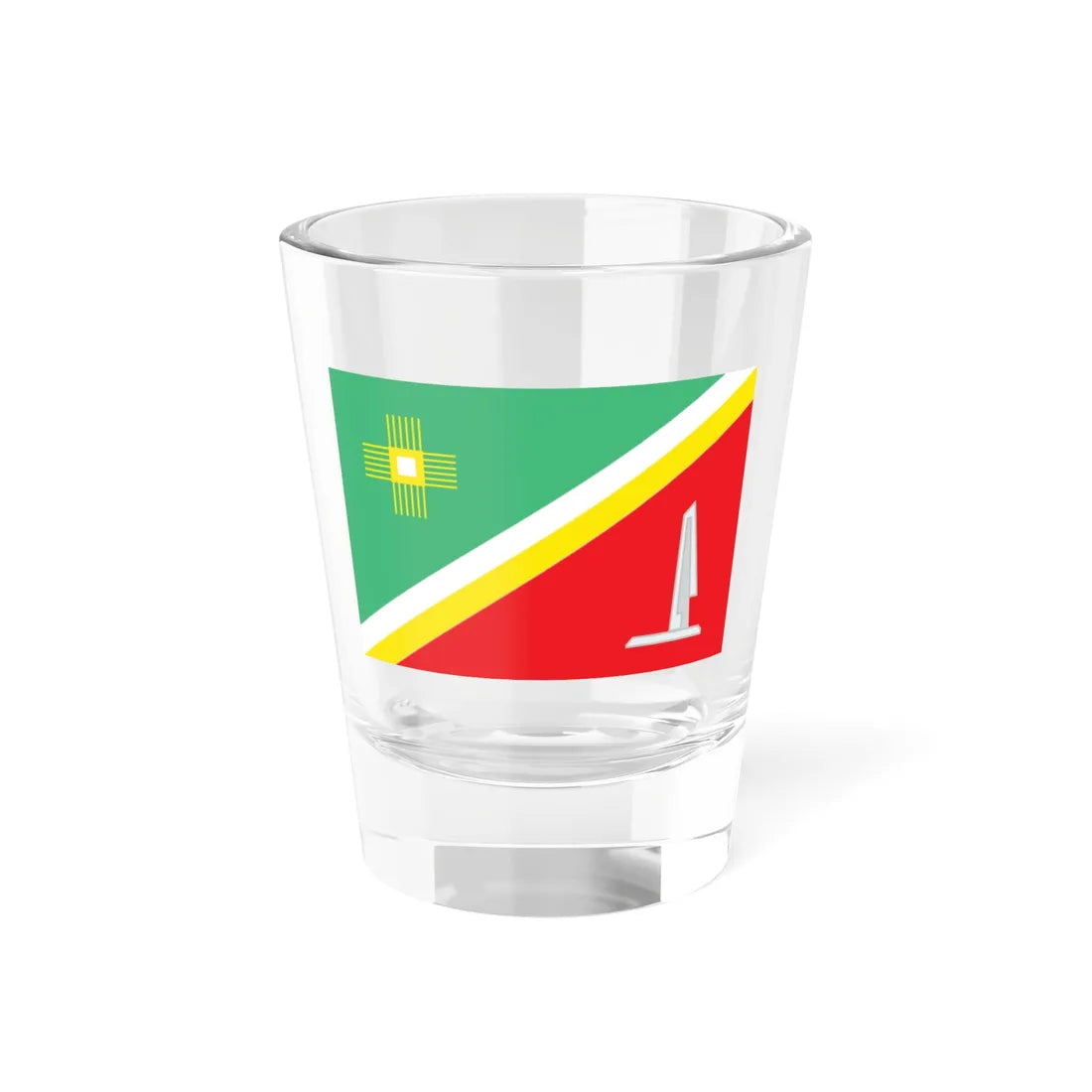 Flag of Zelenograd Moscow (Russia) Shot Glass 1.5oz 1.5oz - Go Mug Yourself