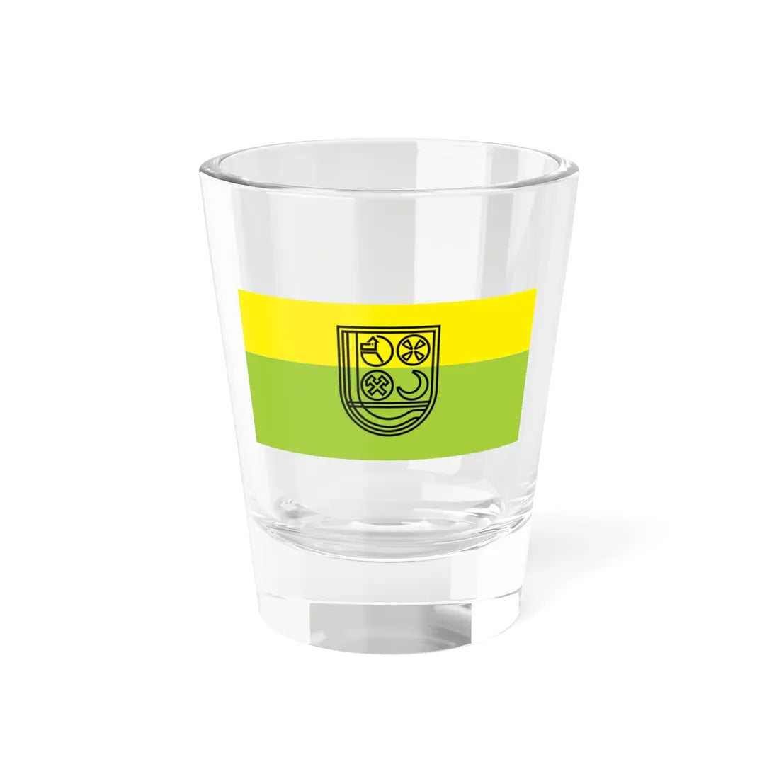 Flag of Zenica (Bosnia and Herzegovina) Shot Glass 1.5oz 1.5oz - Go Mug Yourself